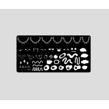 ANGE №026 Пластина для стемпинга 6*12 см. с ДЕМО-листом