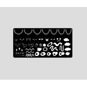 ANGE №026 Пластина для стемпинга 6*12 см. с ДЕМО-листом