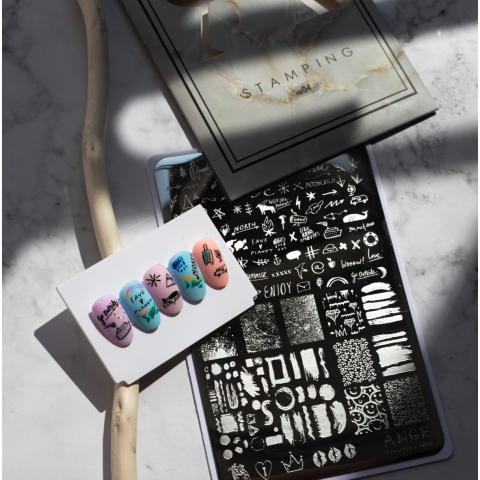 ANGE №004 Пластина для стемпинга 9,5*14,5 см.