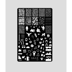 ANGE №007 Пластина для стемпинга 9,5*14,5 см.