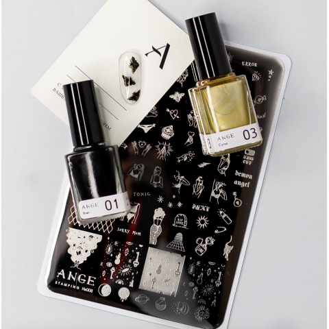 ANGE №008 Пластина для стемпинга 9,5*14,5 см.