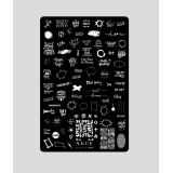 ANGE №009 Пластина для стемпинга 9,5*14,5 см.