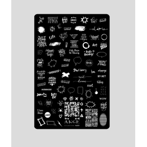 ANGE №009 Пластина для стемпинга 9,5*14,5 см.