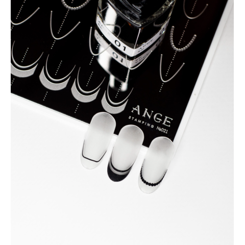 ANGE №021 Пластина для стемпинга 9,5*14,5 см. с ДЕМО-листом