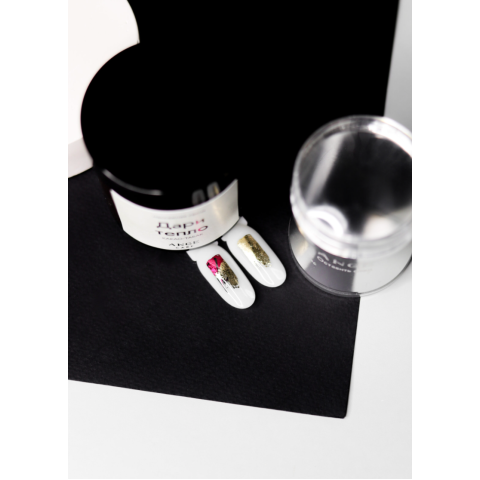 ANGE Липкий Лак для стемпинга Корвус (черный), 10 мл.