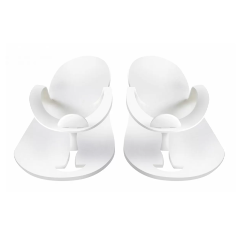 1383 RuNail Одноразовые тапочки белые, 3 мм