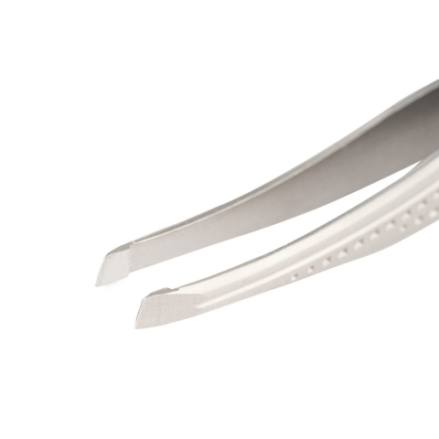 NN T-08 Пинцет для бровей, 95 мм, Cкошенный