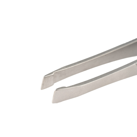 NN T-09 Пинцет для бровей, 90 мм, Cкошенный