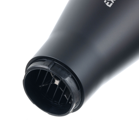03-113 Black DEWAL Фен Exception 2200 Вт, 2 насадки, ионизация, компактный