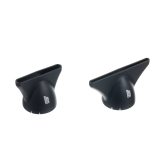03-113 Black DEWAL Фен Exception 2200 Вт, 2 насадки, ионизация, компактный
