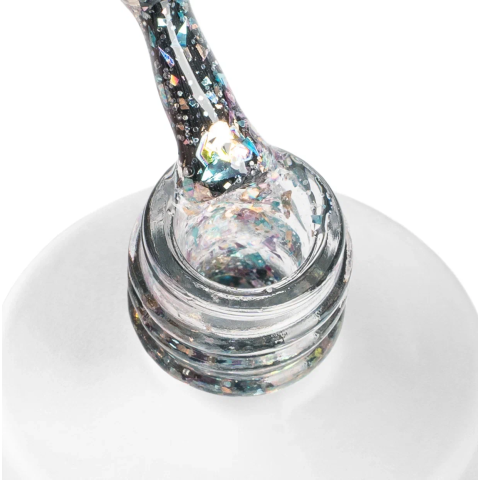 PASHE Гель-лак LU LU с голографическим глиттером №03 - золото короля, 9 мл.