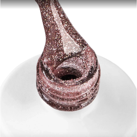 PASHE Гель-лак Feerie светоотражающий №01 - розовая луна, 9 мл.