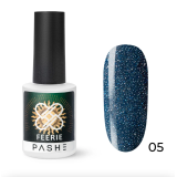 PASHE Гель-лак Feerie светоотражающий №05 - тайны сапфира, 9 мл.