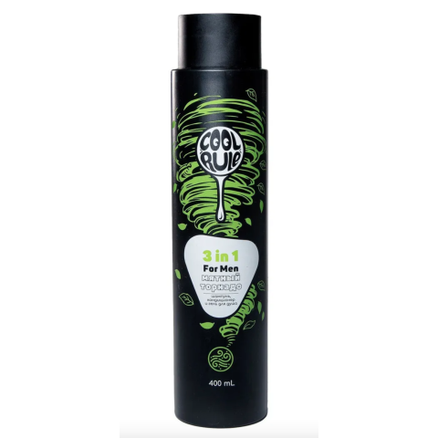 Cool Rule Средство для мужчин 3 в 1, Мятный Торнадо, 400 мл.