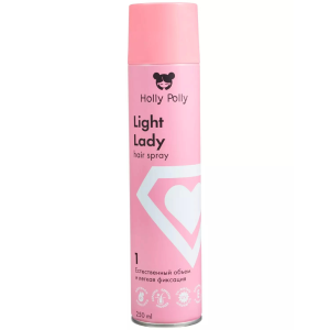 Holly Polly Лак для волос естественный объём и легкая фиксация, 250 мл.