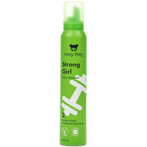 Holly Polly Мусс для волос супер объём и сильная фиксация, 200 мл.