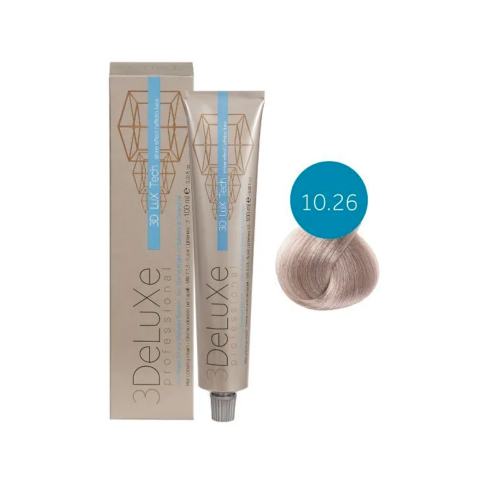 3DELUXE Крем-краска 10.26 платиновый блондин фиолетово-красный