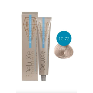 3DELUXE Крем-краска 10.72 платиновый блондин коричнево-перламутровый