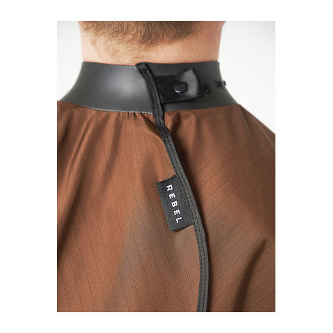 RB041 Пеньюар с неопреновым воротником Prestige Brown