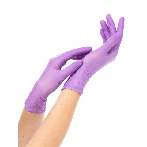 NitriMAX Перчатки нитриловые Сиреневые XL 50 пар Малайзия