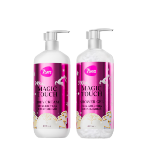 7DAYS Подарочный набор Гель для душа + Крем для тела, 2*400 мл. 