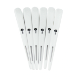 C-88 Зажим для волос пластик, белый 120 мм, 6 шт./упак