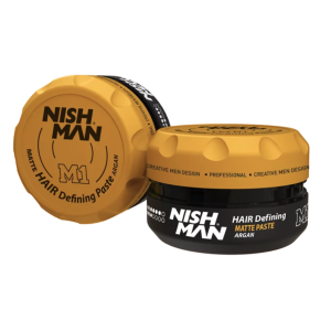 NISHMAN M1 Матовая паста экстра сильной фиксации, мед, корица, 100 мл.