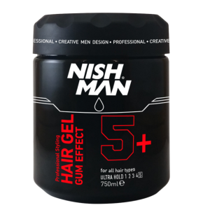 NISHMAN Гель для укладки волос ультра сильный GUM EFFECT, 750 мл. (5+)