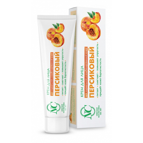 Крем для лица Персиковый Питательный для нормальной и комбинированной кожи, 40 мл.