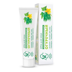 Крем для лица Огуречный Тонизирующий для жирной и комбинированной кожи, 40 мл.