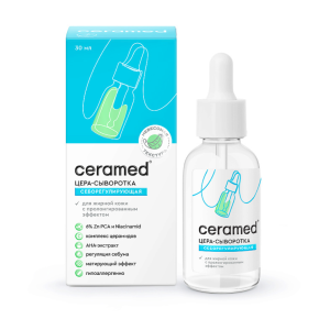 Цера-сыворотка для лица Себорегулирующая с ниацинамидом и цинком, 30 мл.