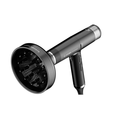 Фен GA.MA IQ3 PERFETTO чёрный 1600 Вт 120 000 об/мин 3 насадки