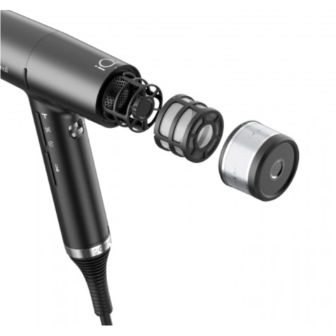 Фен GA.MA IQ3 PERFETTO чёрный 1600 Вт 120 000 об/мин 3 насадки