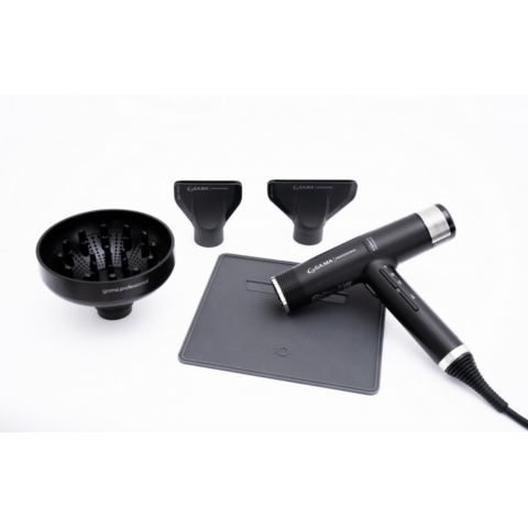 Фен GA.MA IQ3 PERFETTO чёрный 1600 Вт 120 000 об/мин 3 насадки