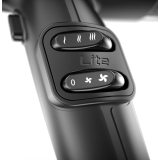 Фен GA.MA IQ LITE MAX чёрный 1700 Вт 85 000 об/мин 2 насадки, 343 гр.