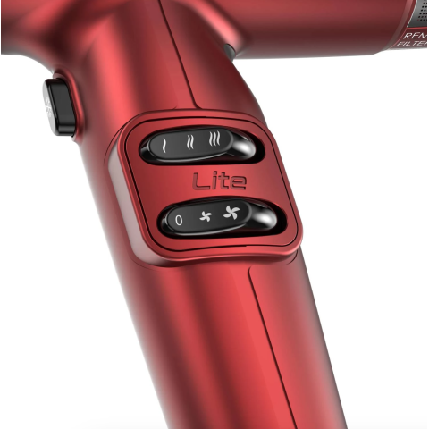 Фен GA.MA IQ LITE MAX красный 1700 Вт 85 000 об/мин 2 насадки