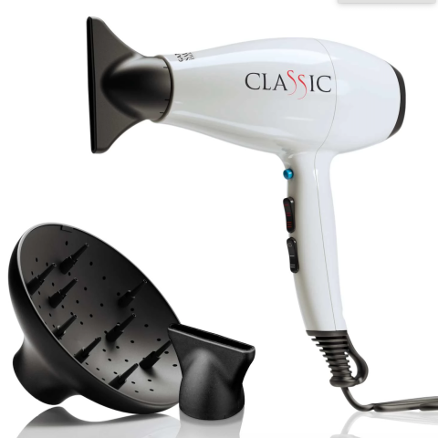 Фен GA.MA CLASSIC белый 2200 Вт 2 насадки+диффузор
