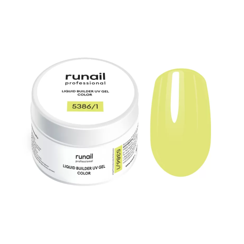 5386/1 RuNail Жидкий Цветной УФ Гель, 15 мл. банка