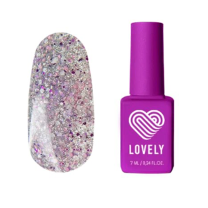 PE04 Lovely База светоотражающая с хлопьями Peony, 7 мл.