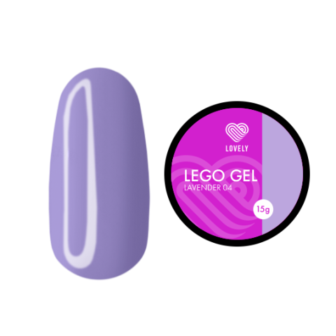 Lovely Lego Гель для наращивания и укрепления 04 Lavender, 15 гр.
