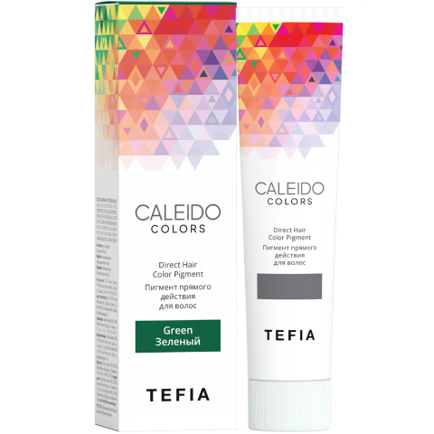 TEFIA CALEIDO colors Пигмент прямого действия для волос Зеленый, 100 мл.
