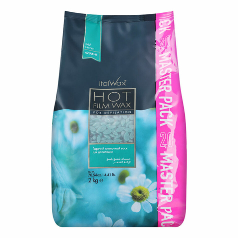 Воск горячий (пленочный) ITALWAX Азулен гранулы, 2 кг