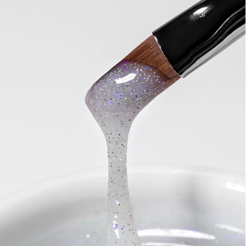 9873 RuNail Моделирующий светоотражающий УФ Builder гель MILK DIAMOND, 15 гр.