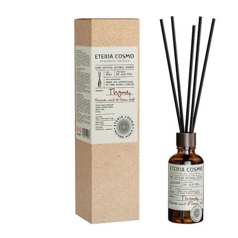 Диффузор ароматический Чабрец, китайская мята и зеленый лист, 45 мл.