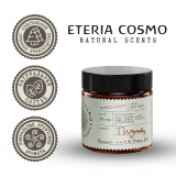 Свеча ароматическая Чабрец, китайская мята и зеленый лист в стекле, 88 гр.