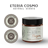 Свеча ароматическая Чабрец, китайская мята и зеленый лист в стекле, 88 гр.