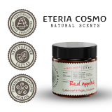 Свеча ароматическая Яблочный пирог, корица и кедр в стекле, 88 гр.