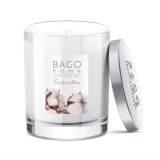 Свеча ароматическая Свежий хлопок в стекле, 132 гр.