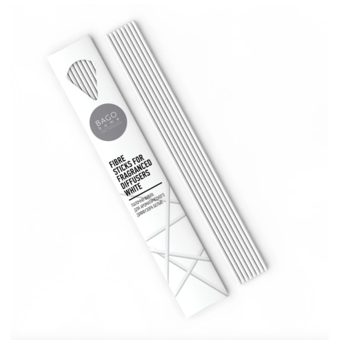 Палочки для ароматического диффузора белые Фибра, 23 см.