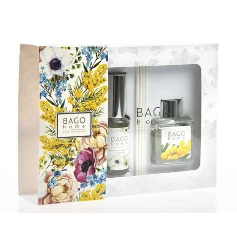 Набор ароматический (Мимоза диффузор 50 мл. + Первые цветы спрей 30 мл.)